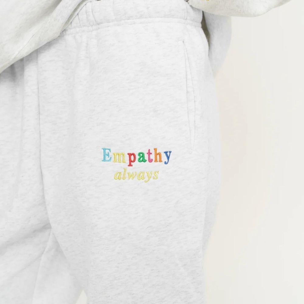The Mayfair Group Empathy Always Embroidered Sweatpants Size M/L